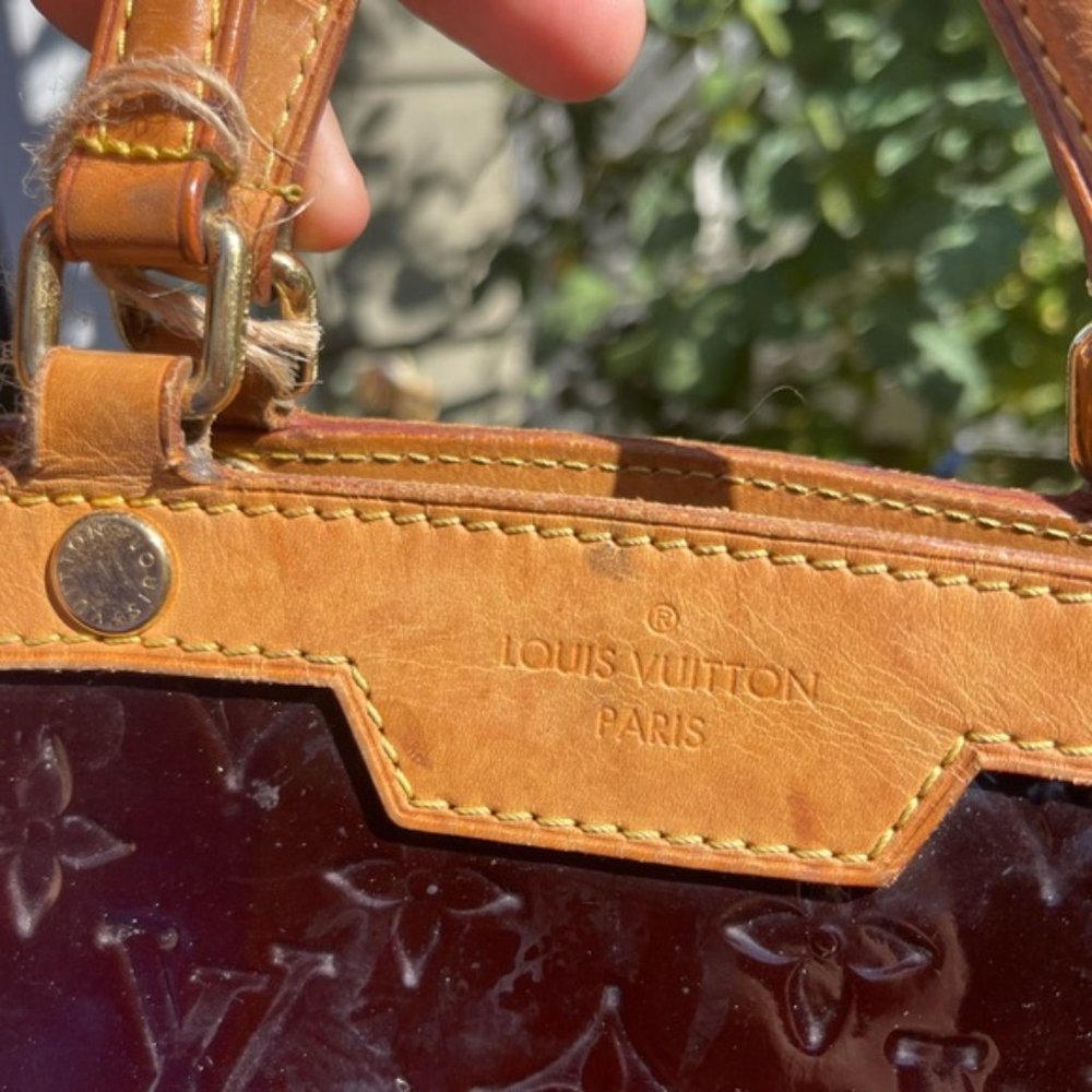 Louis Vuitton purple Brea MM Amarante Bordeaux Vernis - Picture 3 of 12